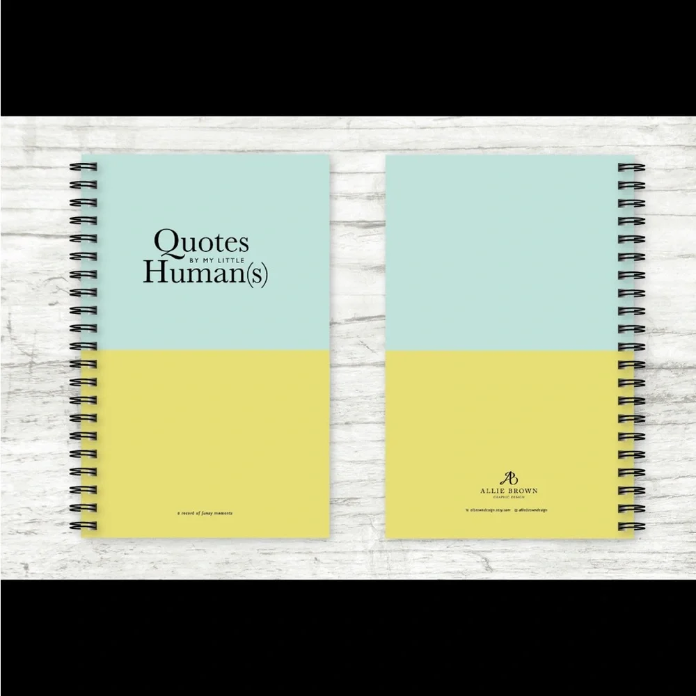 Quotes by My Little Human(s) Kids Quote Memory Journal NWT